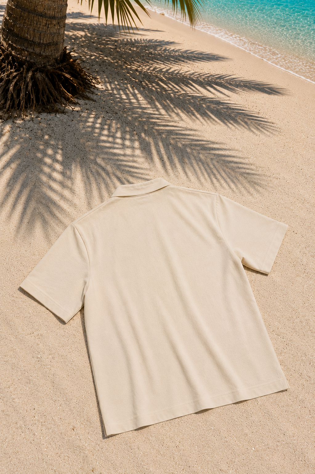 Polo de lino - Beige
