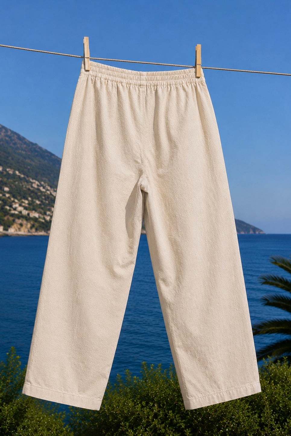 Pantalón de lino - Beige