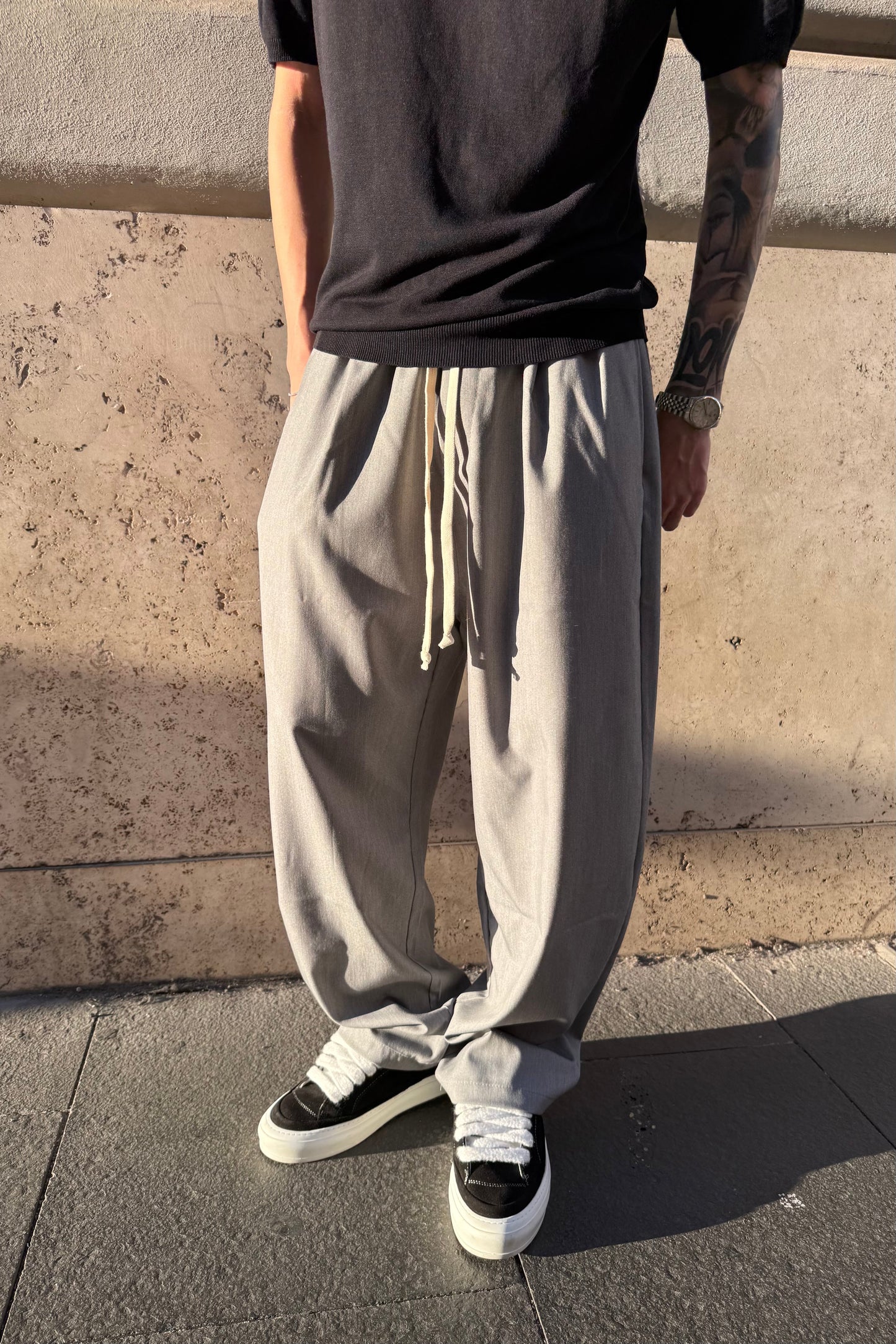 Pantalón Elegante - Gris