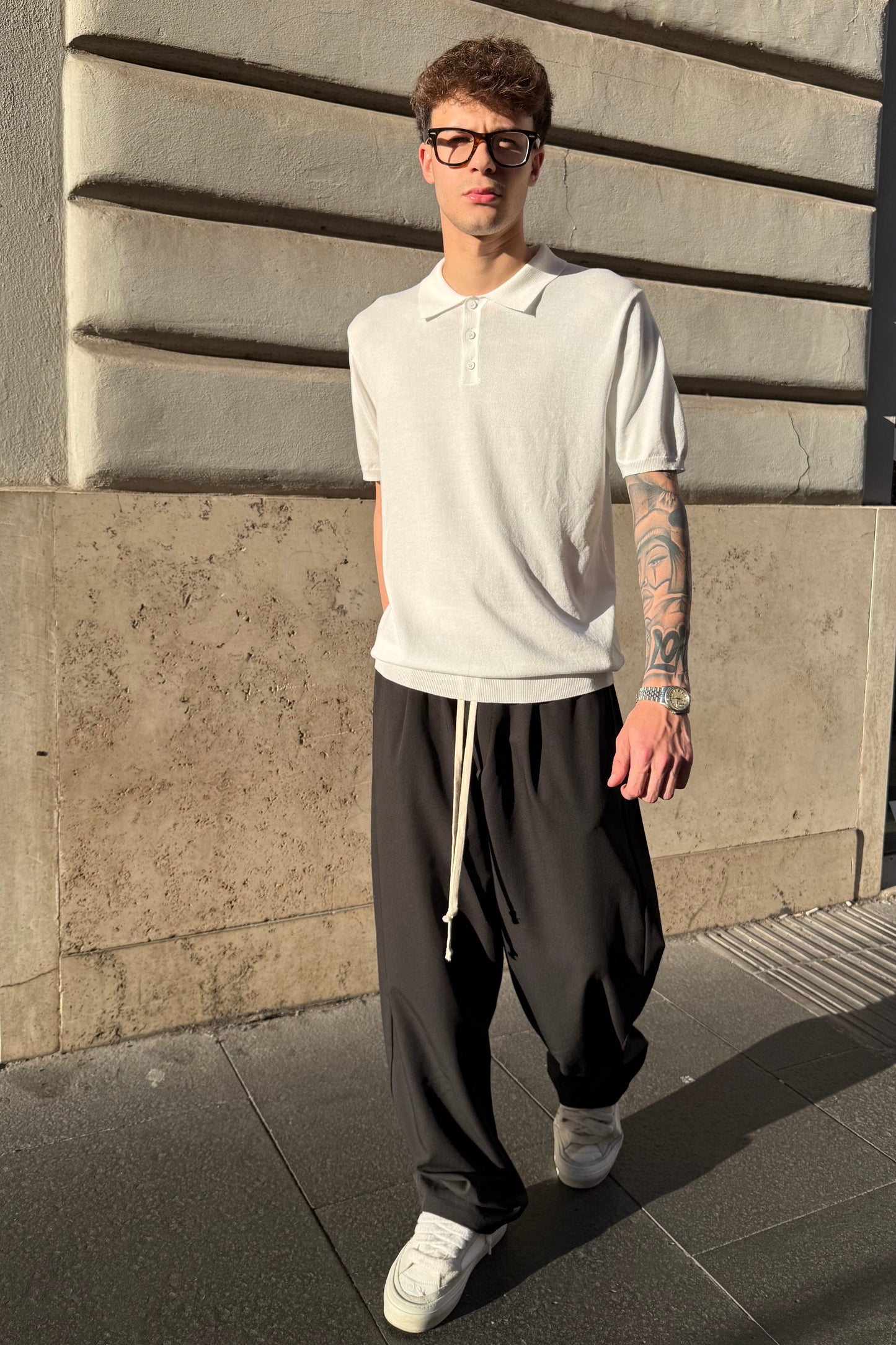 Polo de punto - Blanco