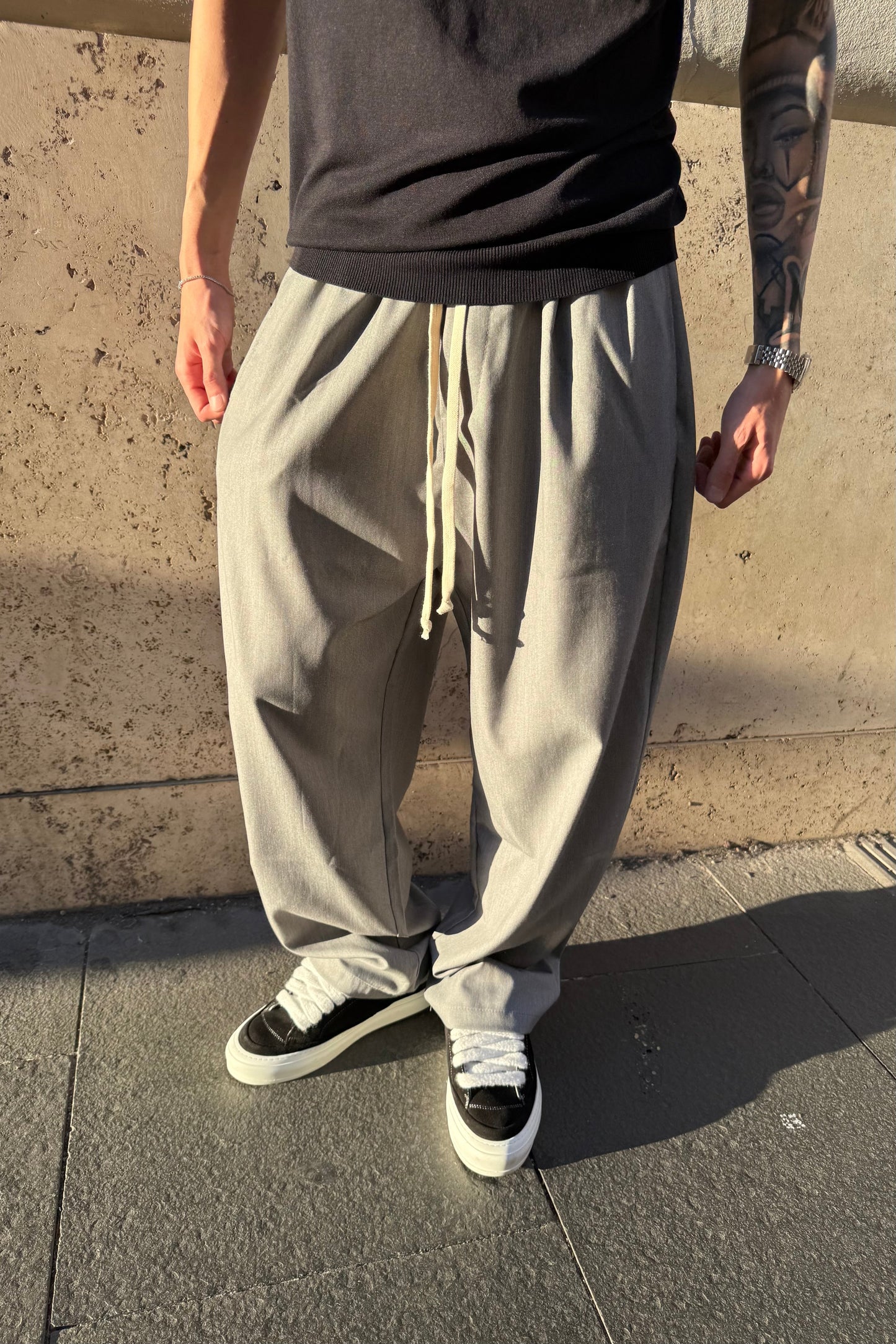 Pantalón Elegante - Gris