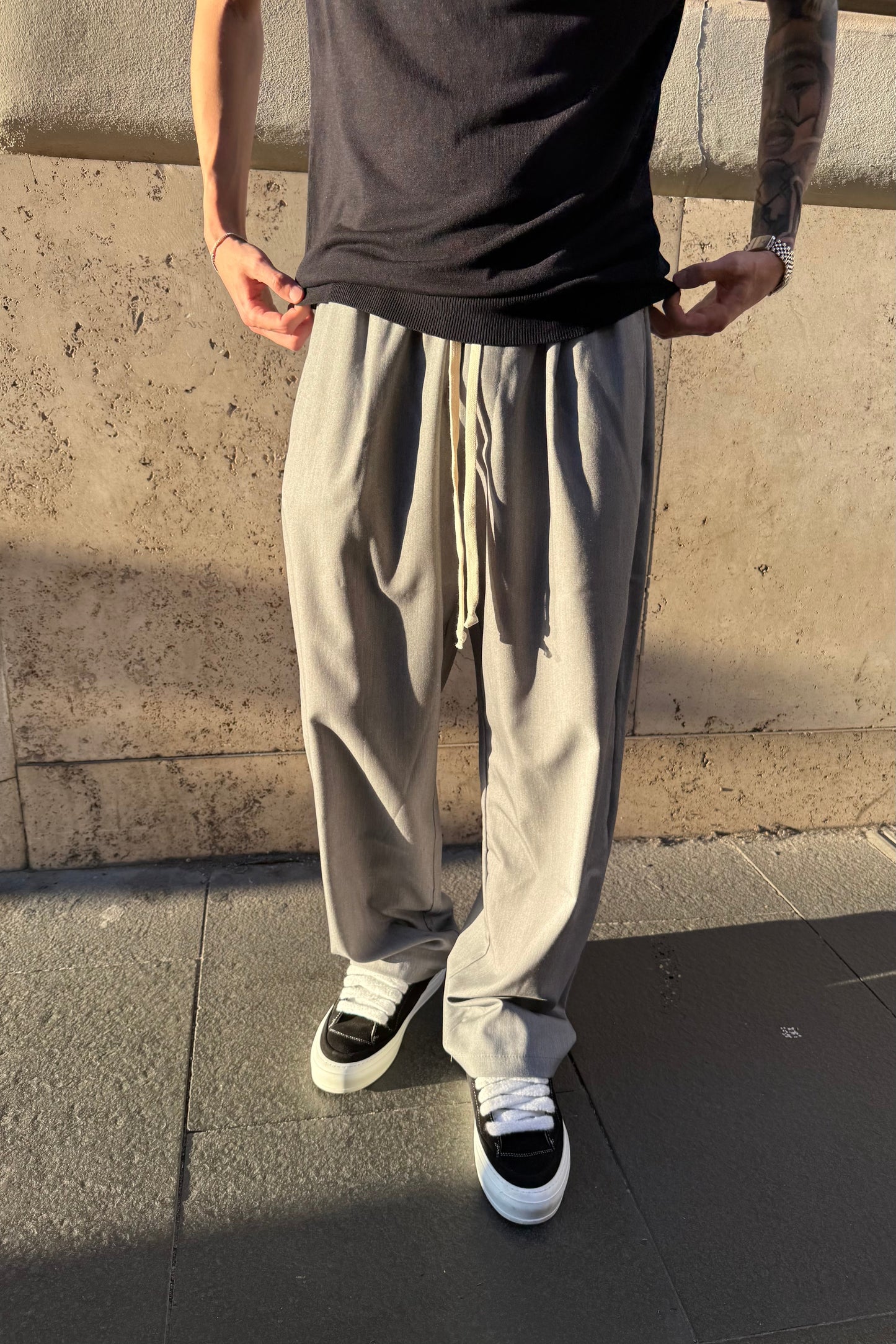 Pantalón Elegante - Gris