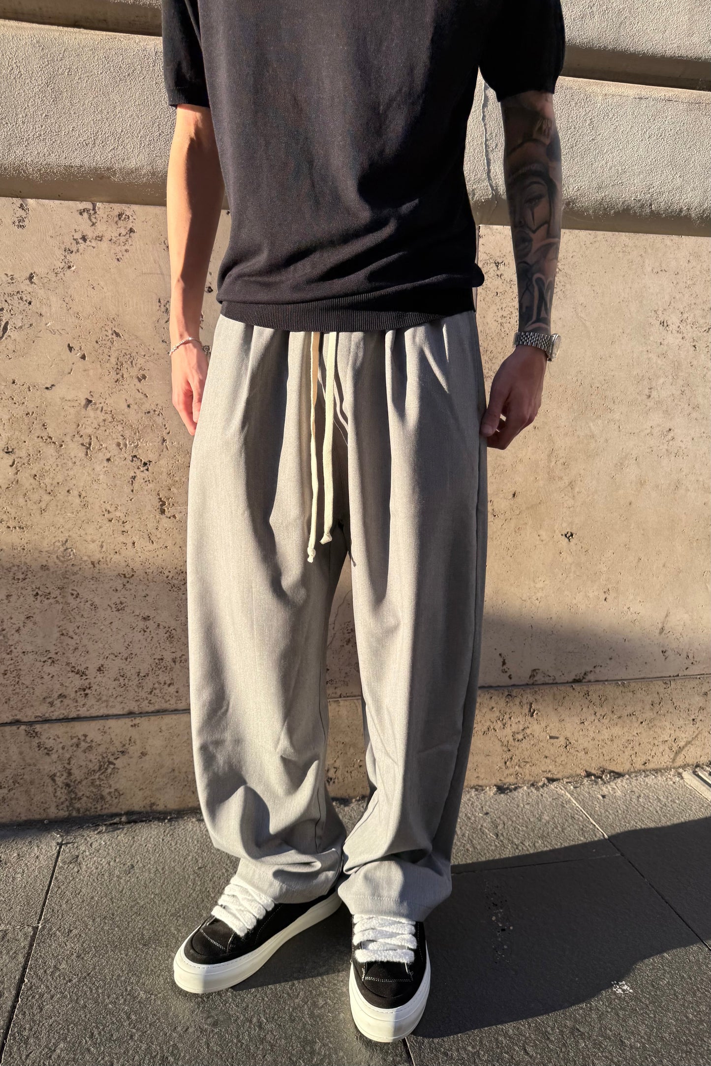 Pantalón Elegante - Gris