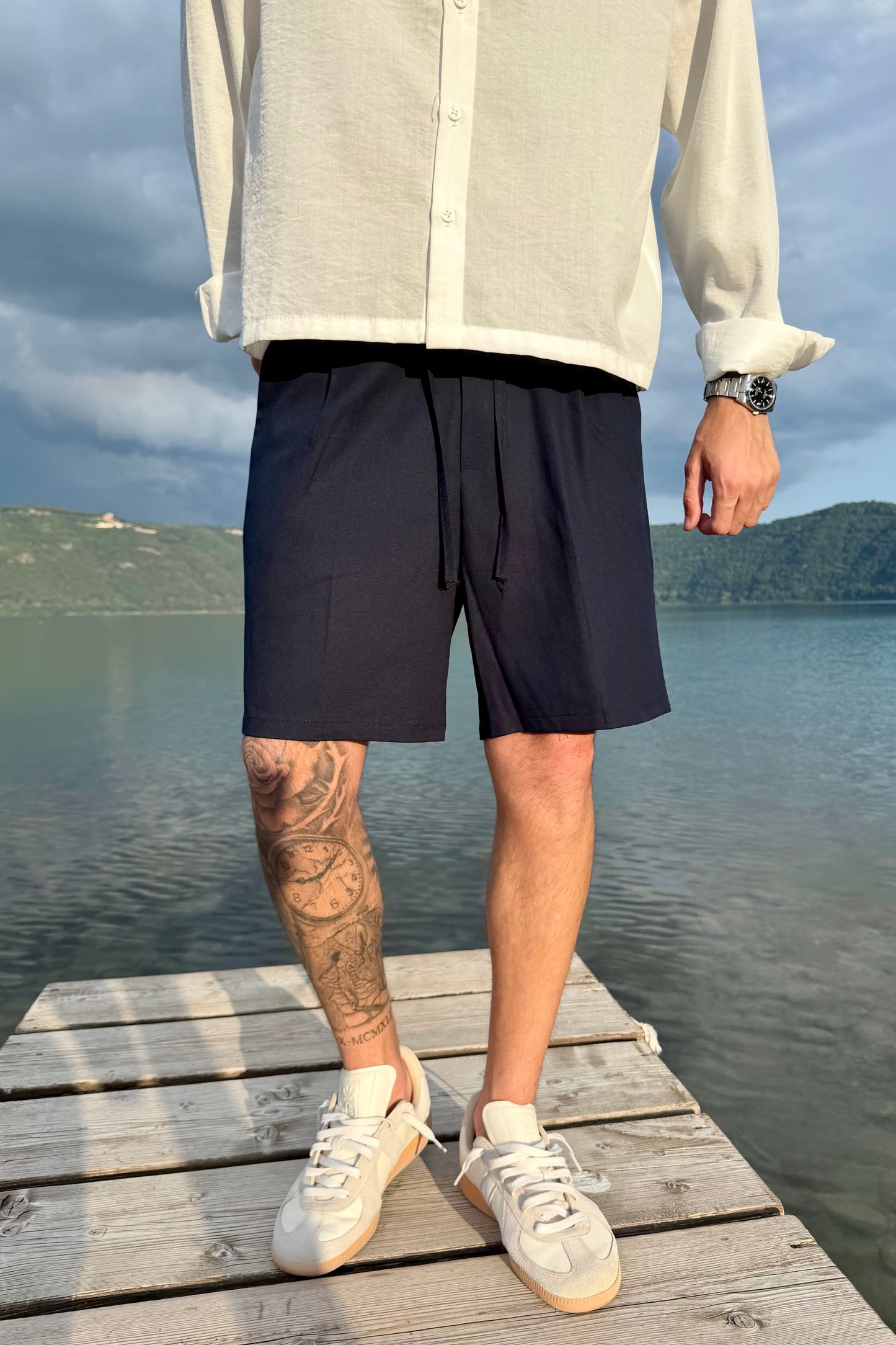 Pantalón corto lino